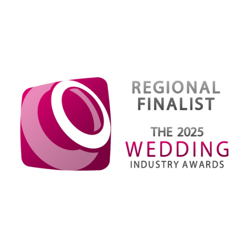 The Wedding Industry Awards logo. Text reads Regional Finalist The 2025 Wedding Industry Awards