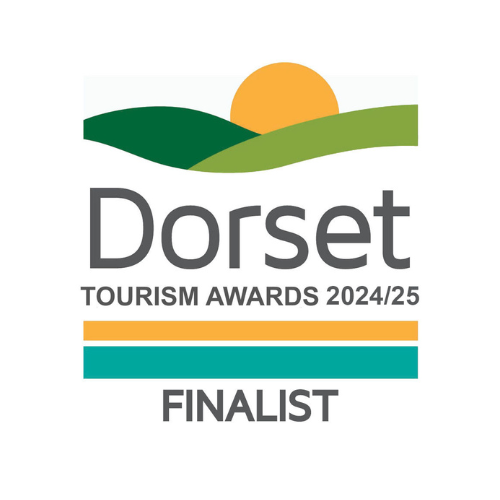 The Dorset Tourism Awards 2025 logo. Text underneath says Finalist