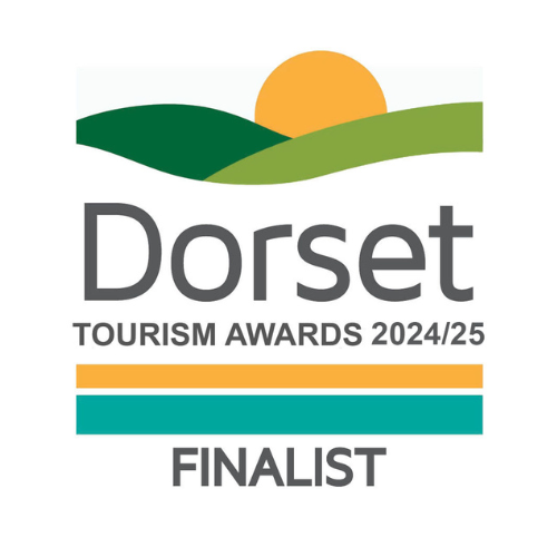 The Dorset Tourism Awards 2025 logo. Text underneath says Finalist